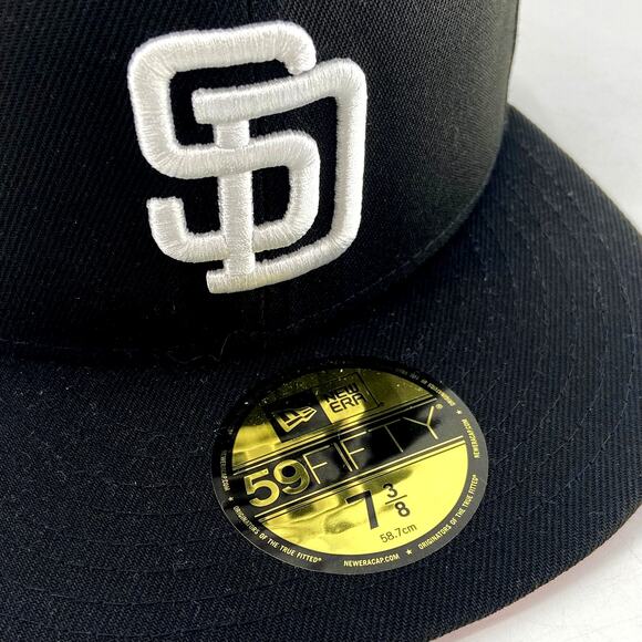 New Era San Diego Padres MLB World Series 59FIFTY Fitted Hat Size 7 3/8 - Picture 3 of 10